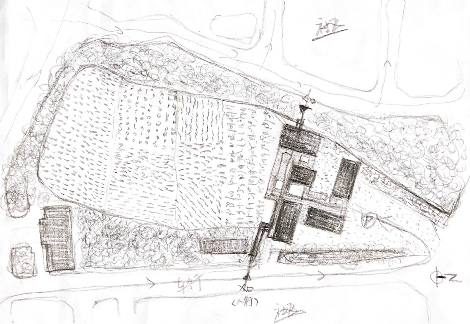 Boceto. Centro comunitario del futuro por y.ad studio.