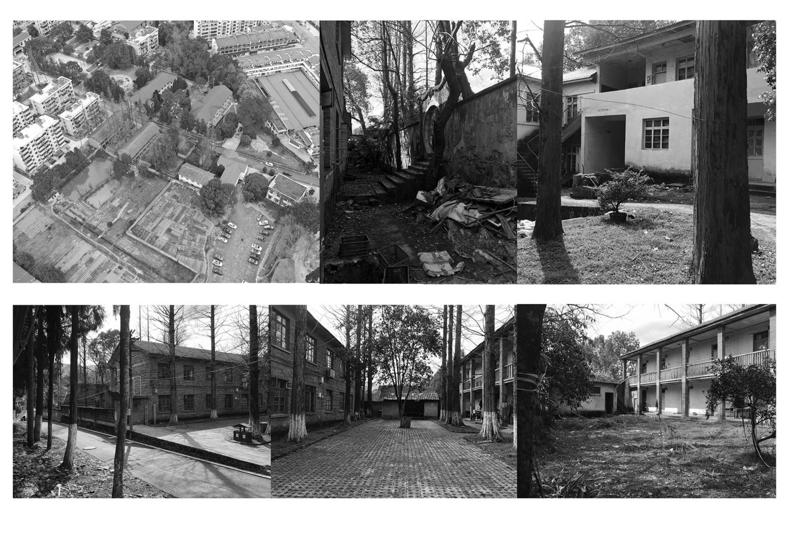 Site conditions and original buildings. Pushe - Xikou Homestay by y.ad studio. Image courtesy by Y.ad studio.