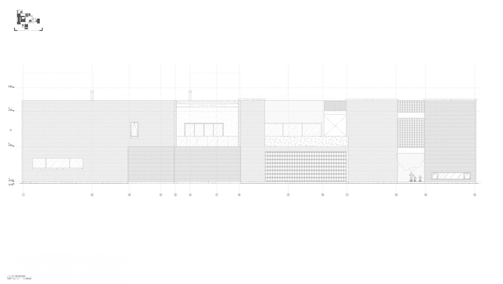 Elevation. Yiyun · Bishan Hotel by y.ad studio.