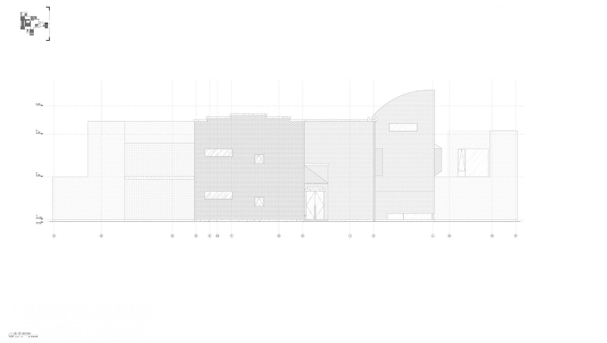 Elevation. Yiyun · Bishan Hotel by y.ad studio.