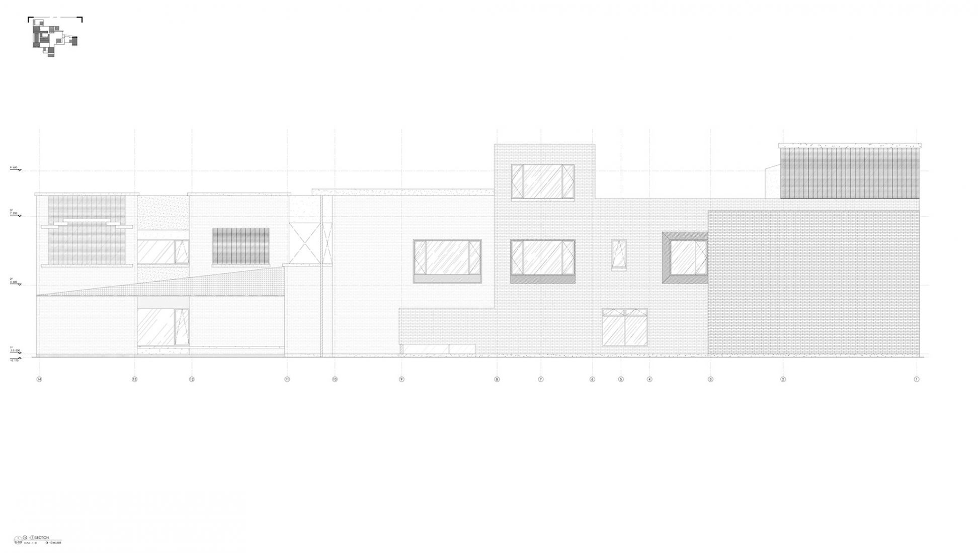 Elevation. Yiyun · Bishan Hotel by y.ad studio.