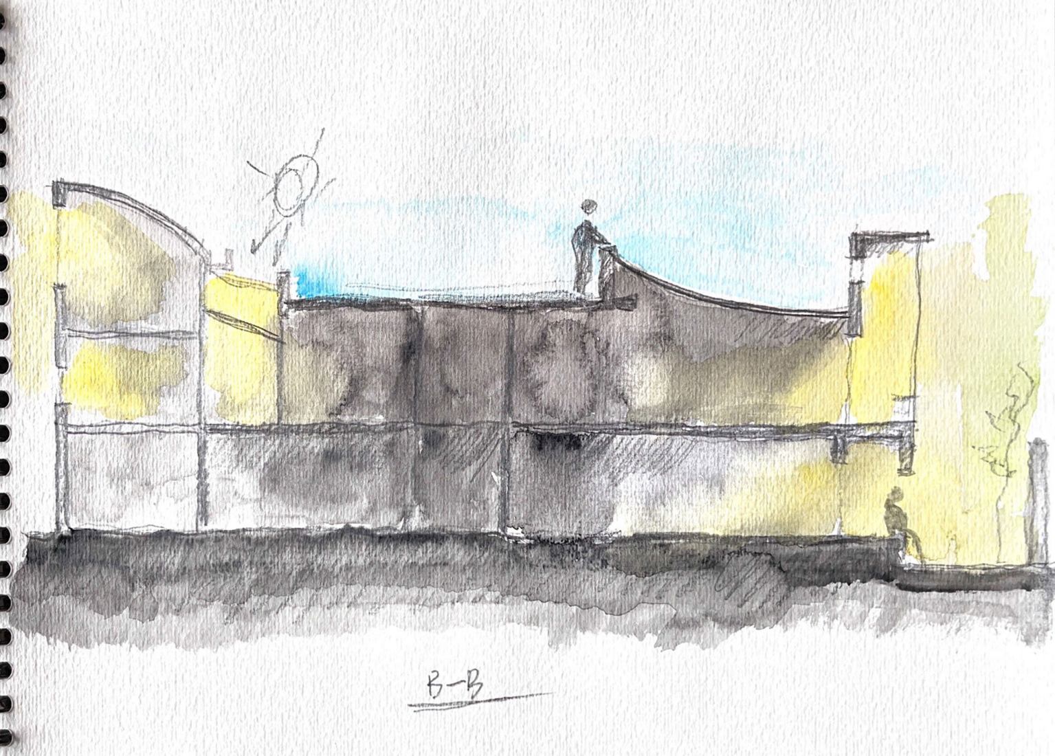 Concept sketch. Yiyun · Bishan Hotel by y.ad studio.