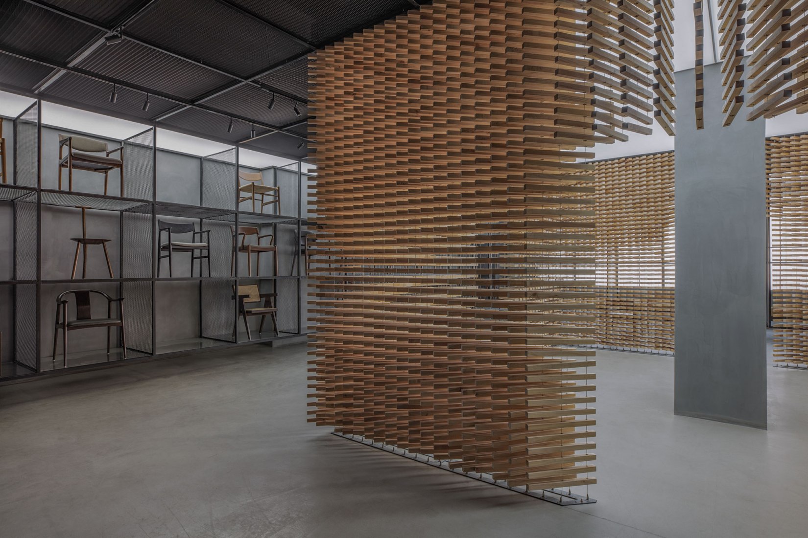 Taller y espacio de exposición de Shenzhen Qizhushe por YI+MU. Fotografía por YI+MU Design Office
