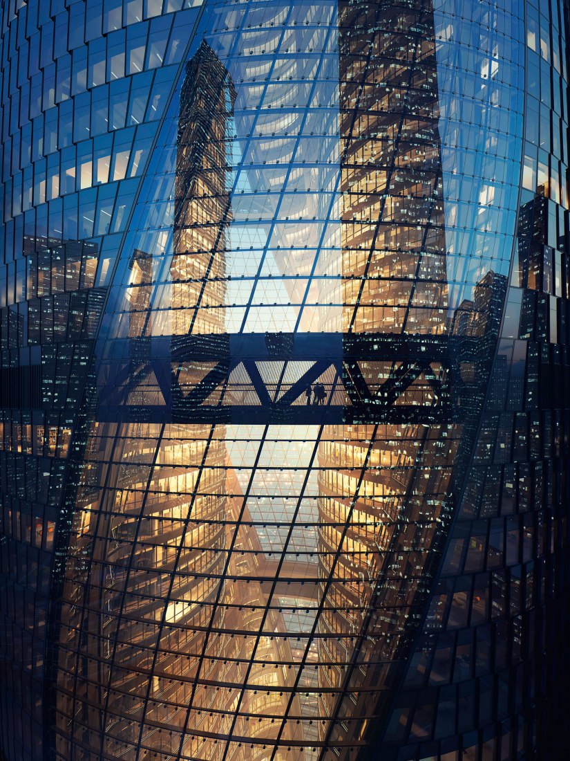 Detail. Leeza SOHO skyscraper by Zaha Hadid Architects. Photograph © MIR 