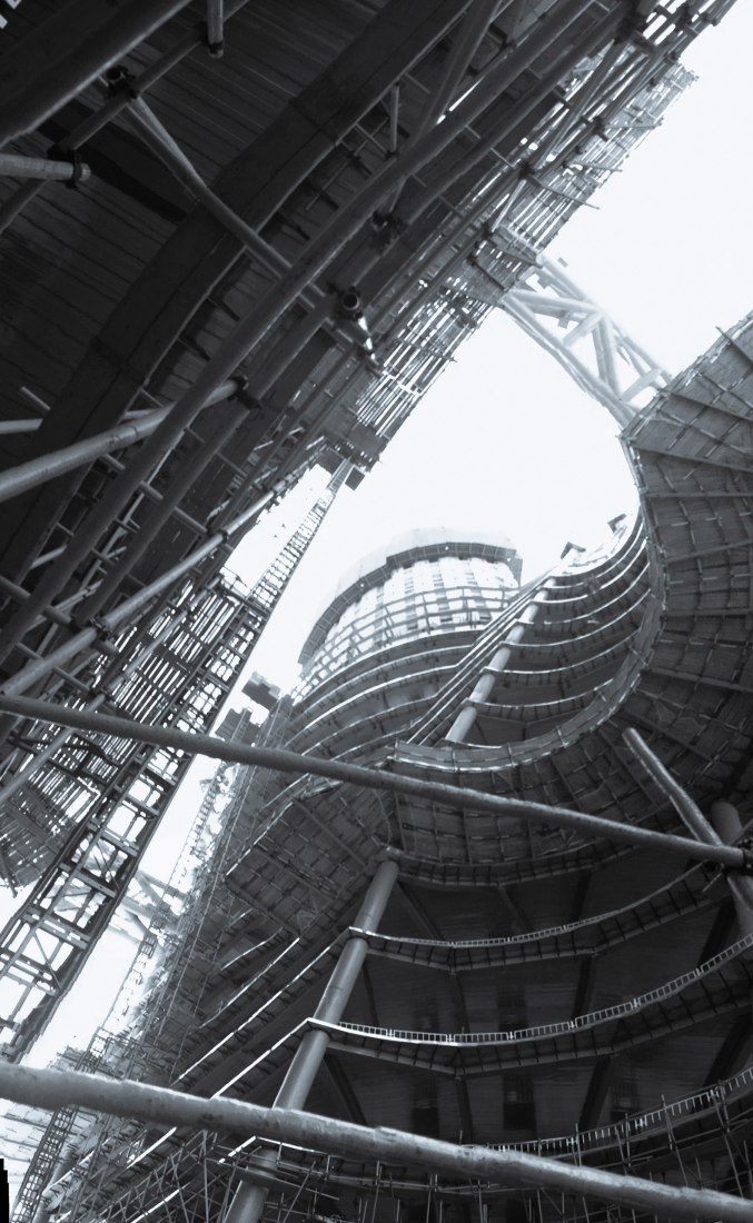 En construcción. Rascacielos Leeza SOHO de Zaha Hadid Architects. Fotografía © Di Ding. Cortesía de Zaha Hadid Architects y SOHO China