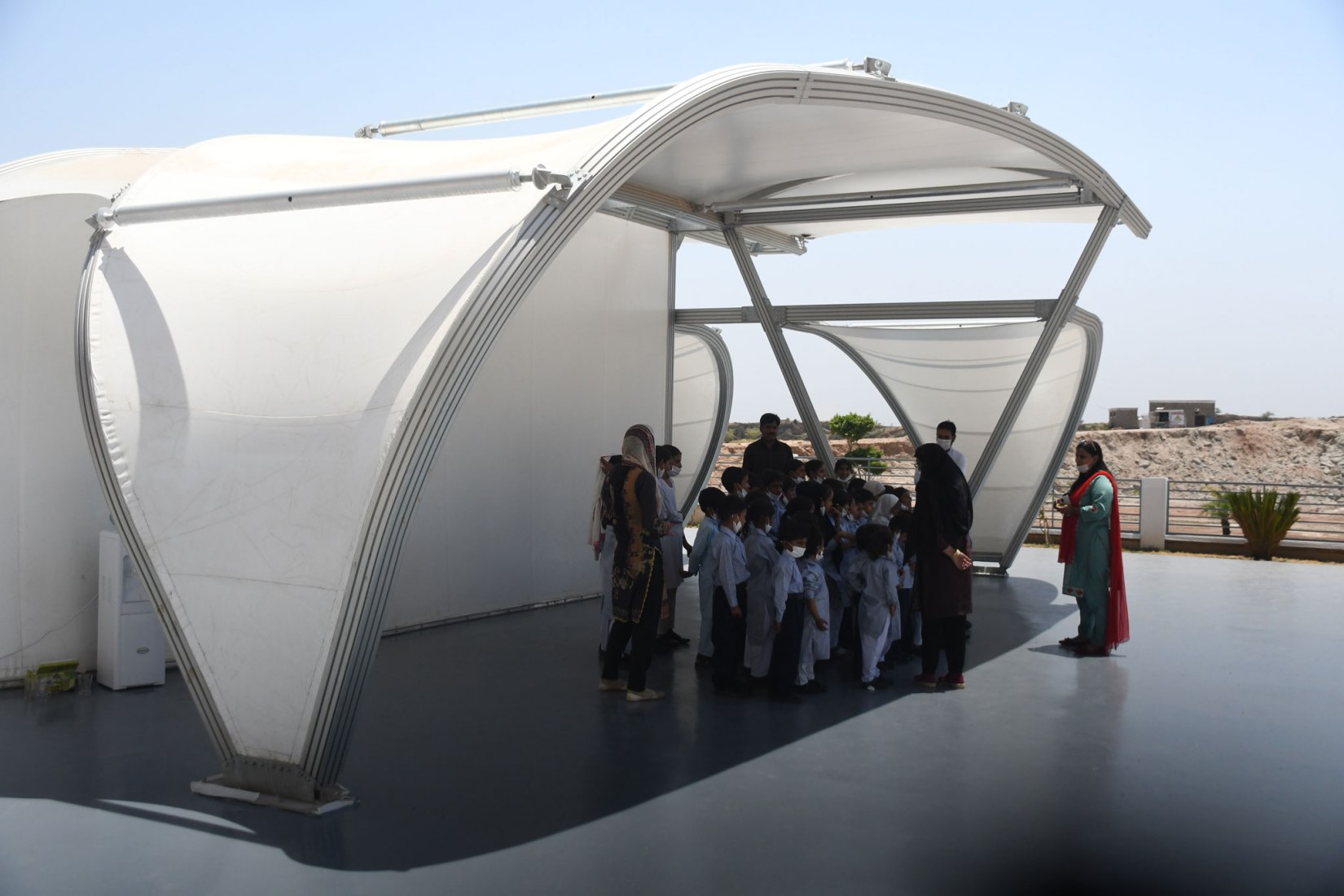 Pakistan. EAA Foundation Tents by Zaha Hadid Architects. Photograph by EEA