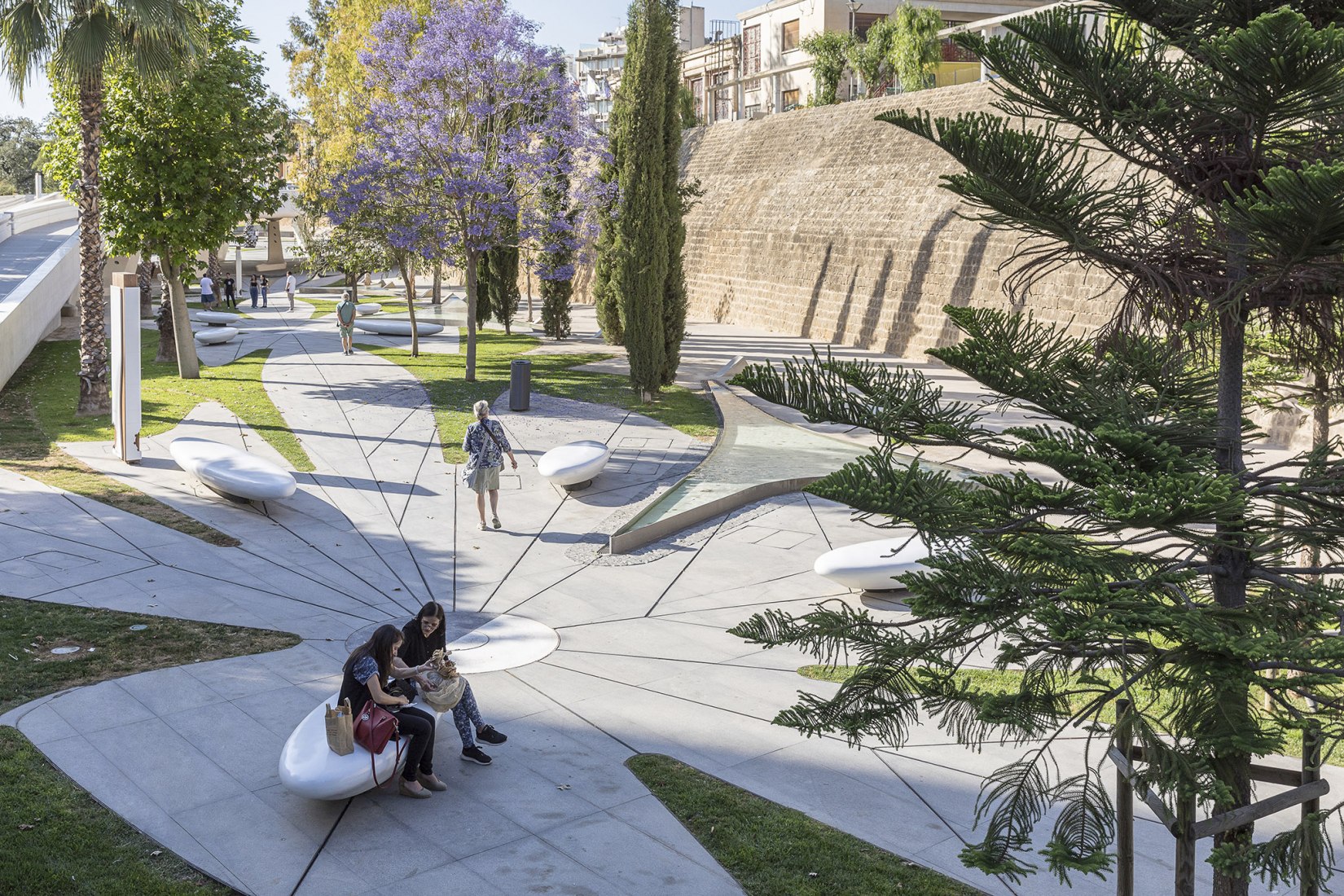 Zaha Hadid Architects creates Eleftheria square a park with a