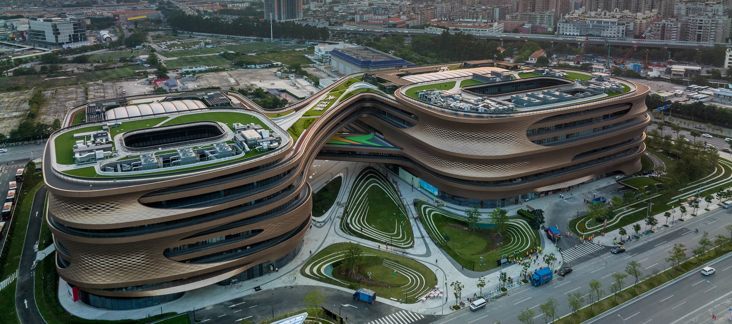Infinitus Plaza by Zaha Hadid Architects. Photograph by Liang Xue