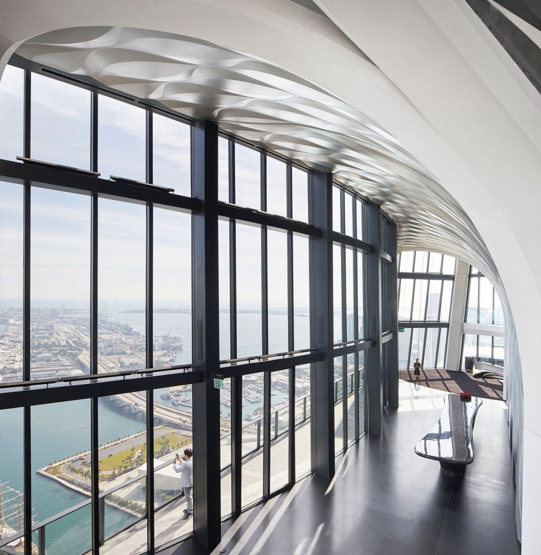 One Thousand Museum Residential Tower by Zaha Hadid Architects. Photograph by Hufton+Crow.