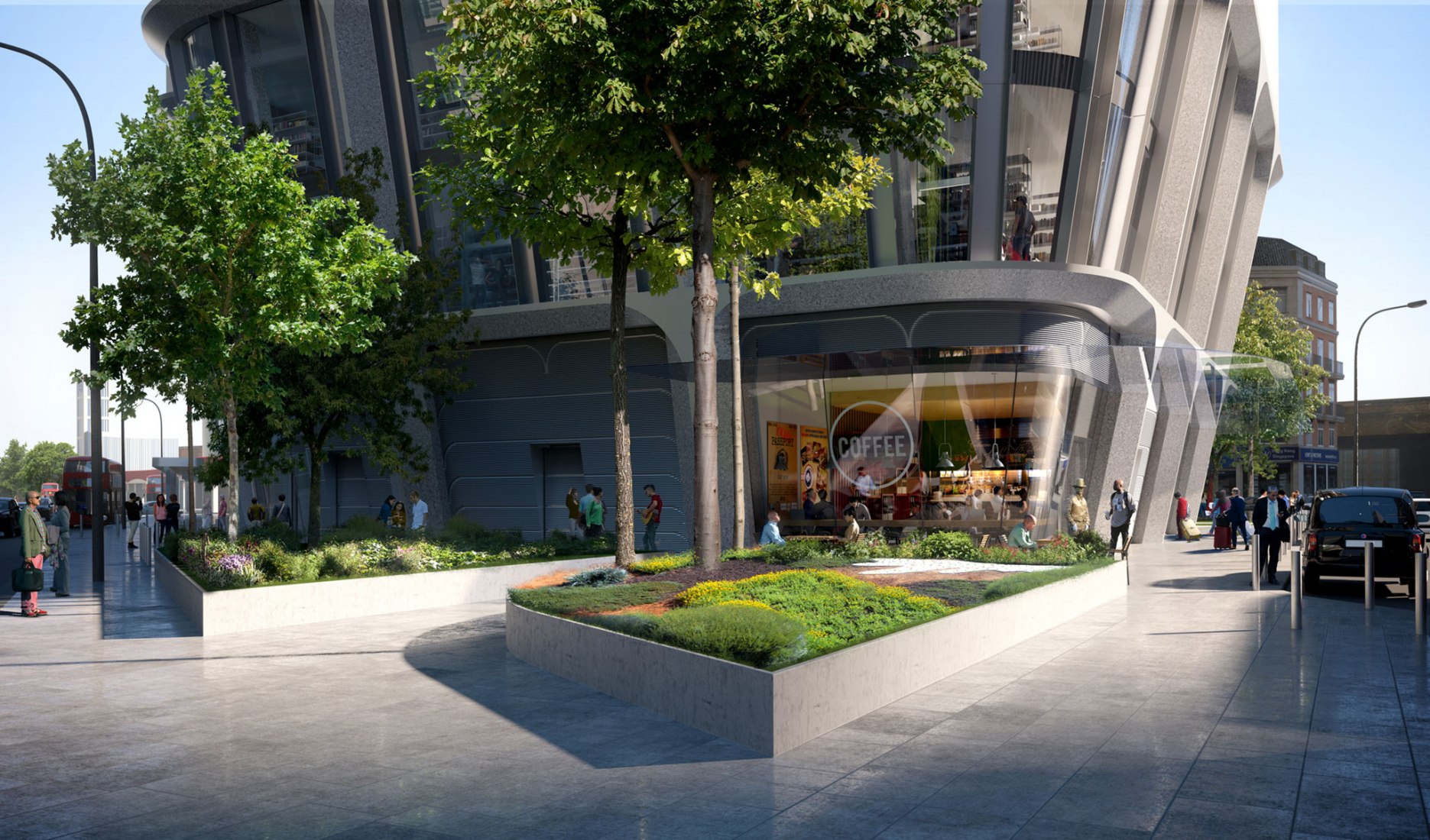 Detail. Rendering. Image © Slashcube / Zaha Hadid Architects