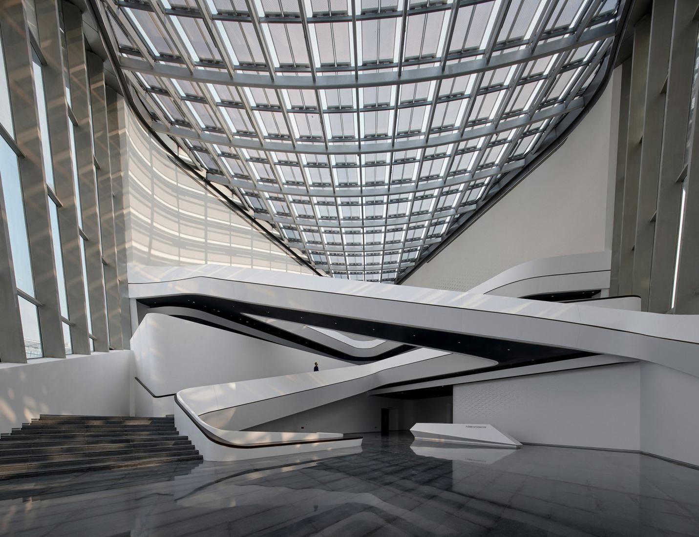 Zhuhai Jinwan Civic Art Centre by Zaha Hadid Architects. Photograph by Virgile Simon Bertrand.