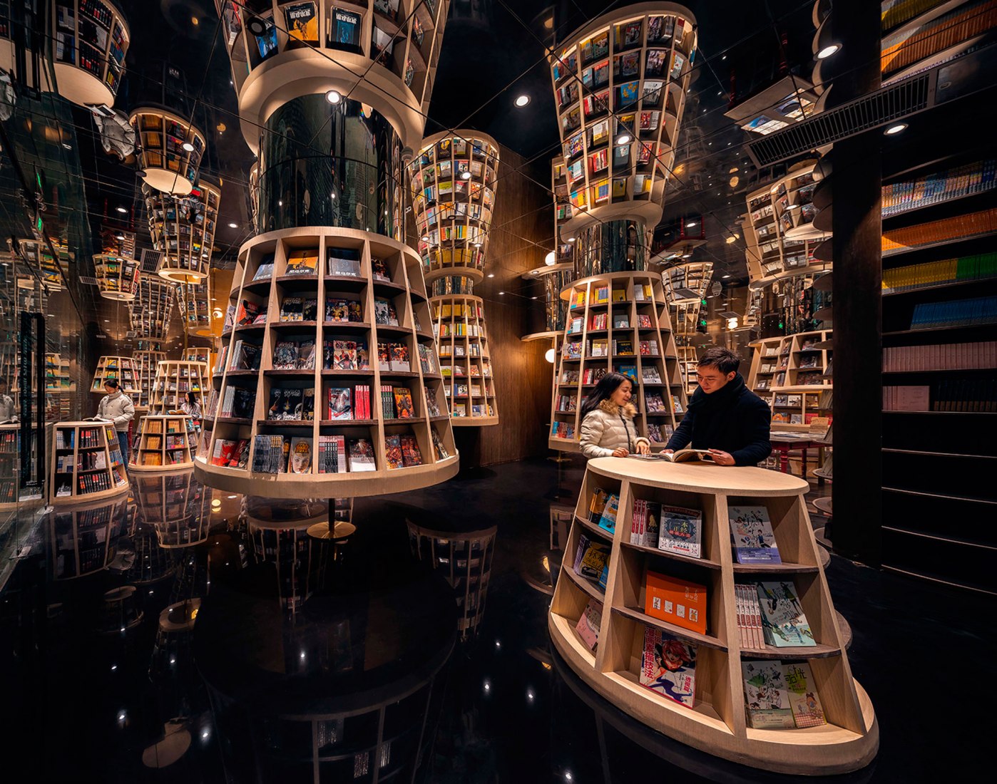 Vestíbulo. Librería Zhongshuge por X+LIVING. Fotografía por Shao Feng.