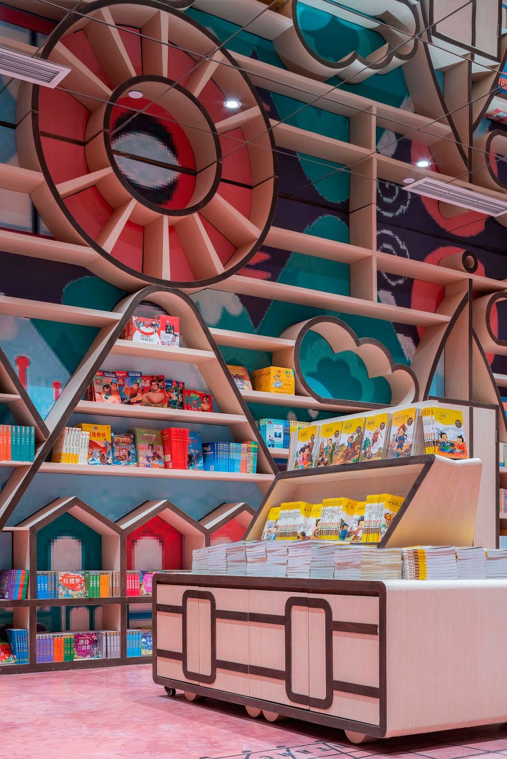 Sala de lectura para niños. Librería Zhongshuge por X+LIVING. Fotografía por Shao Feng.