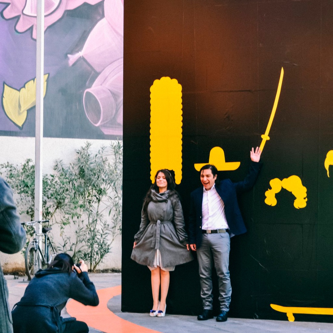 Muro selfie. Huellas Artes por 100architects. Fotografía © Ines Subtil. 