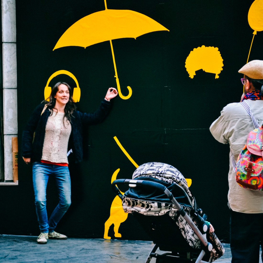 Muro selfie. Huellas Artes por 100architects. Fotografía © Ines Subtil. 