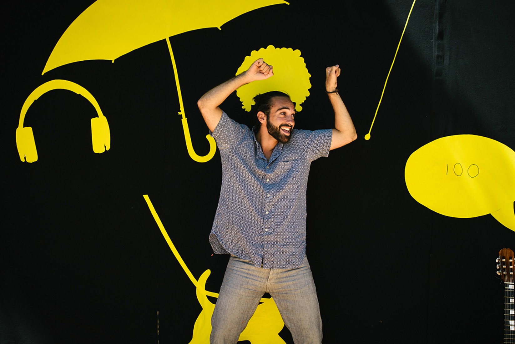 Muro selfie. Huellas Artes por 100architects. Fotografía © Ines Subtil. 
