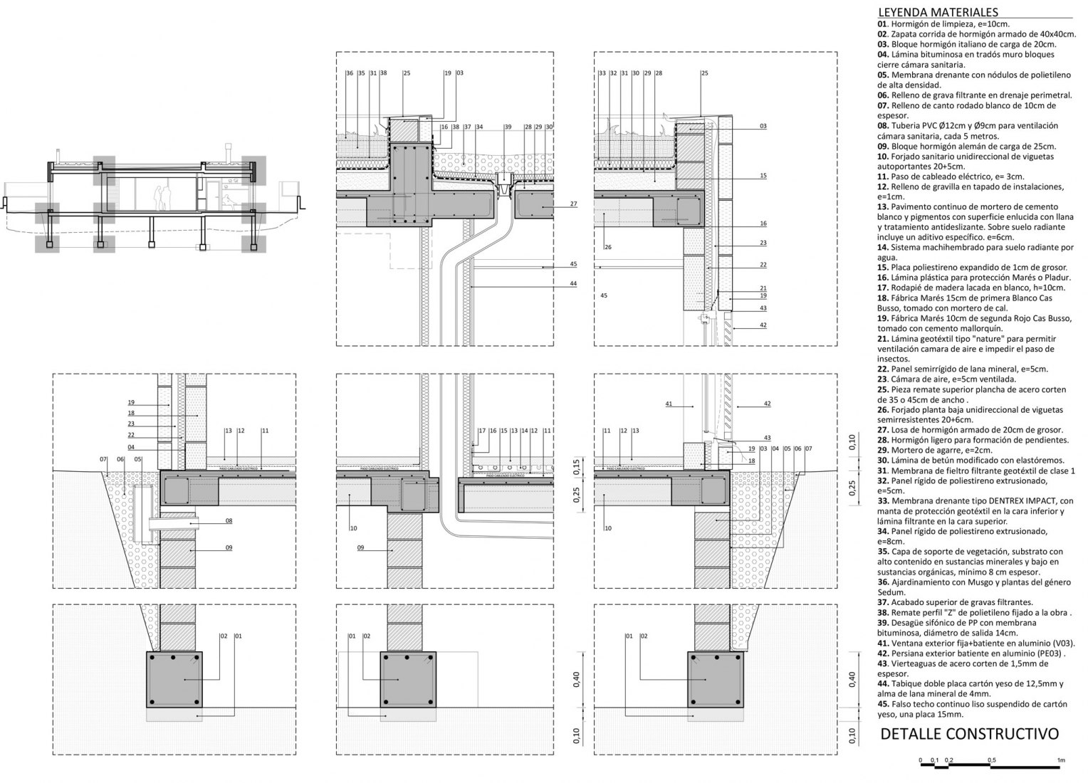 Detalle constructivo. Casa es Carnatge por MIEL Arquitectos. Imagen cortesía de MIEL Arquitectos