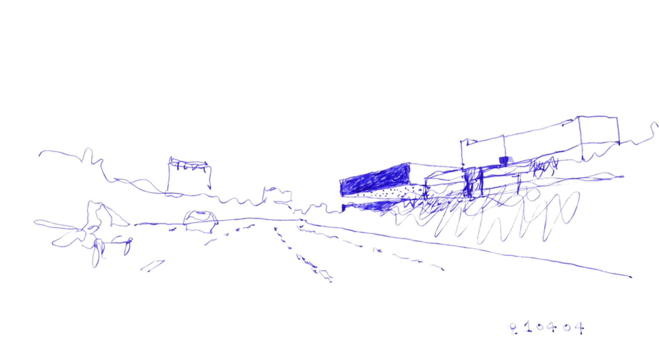 Sketch, deSingel International Arts Campus by Stéphane Beel Architects. Courtesy of SBA.