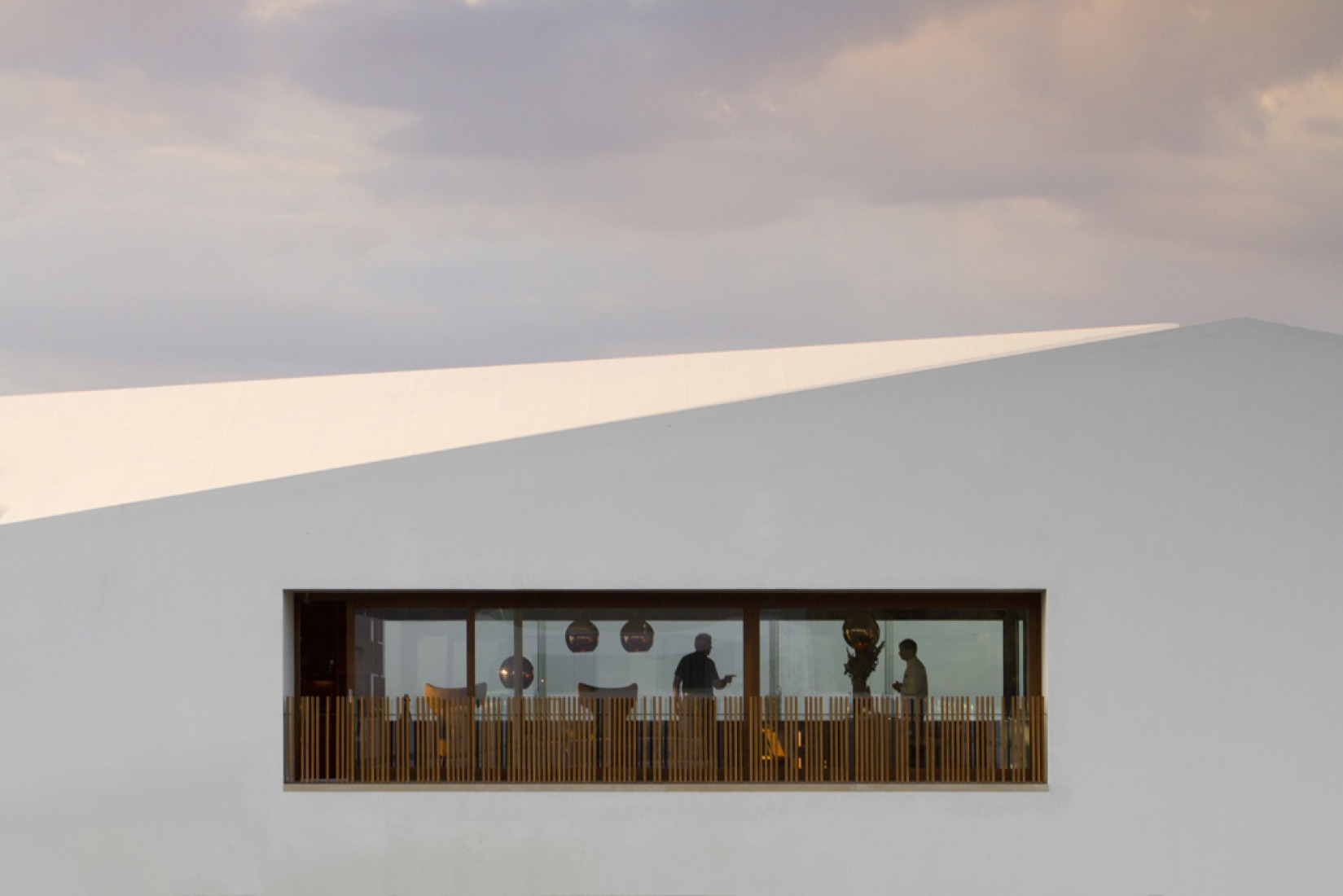 Detail of facade of L’And Vineyards Hotel by PROMONTORIO. Photography © Fernando Guerra | FG+SG.