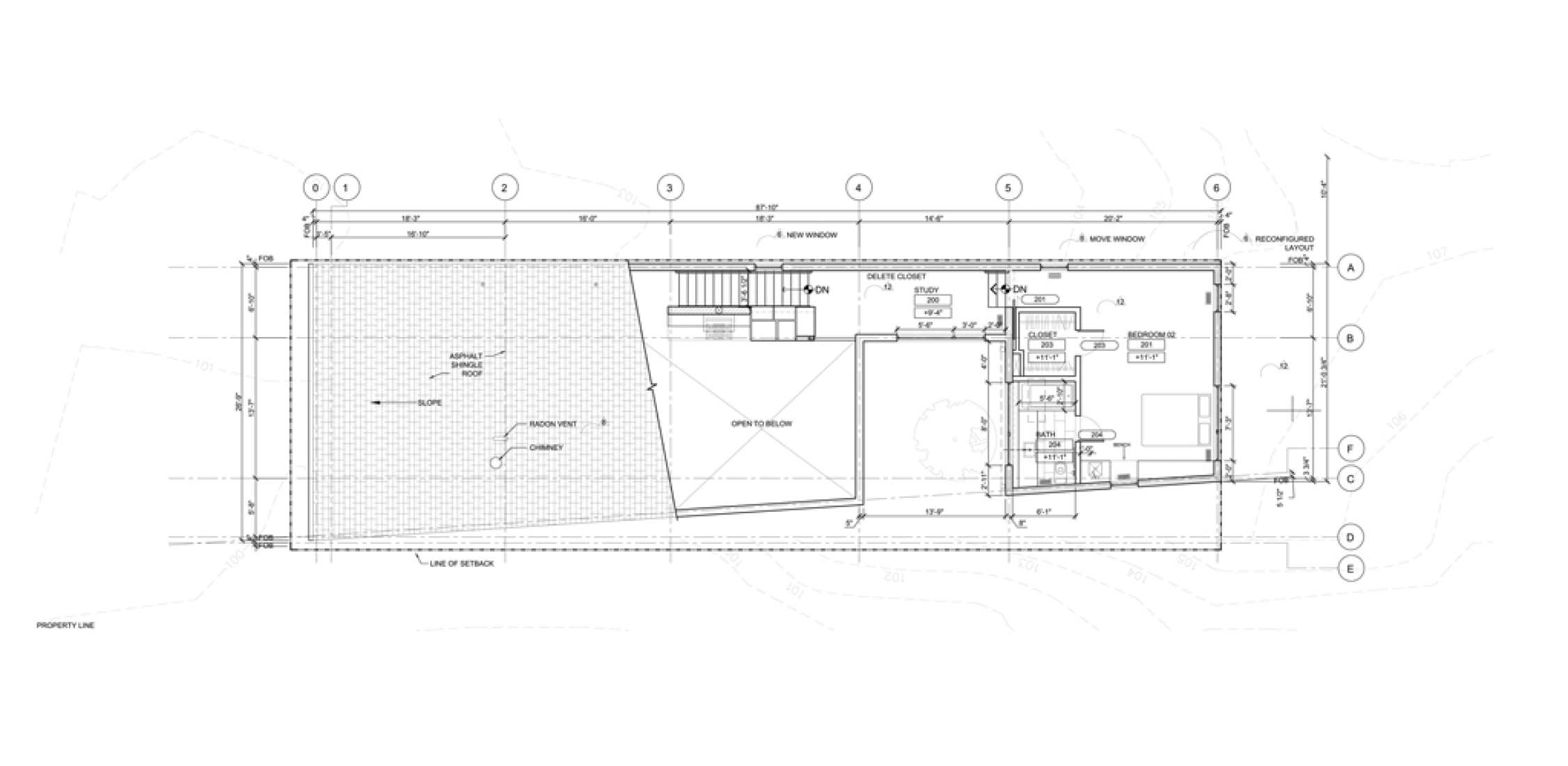 Primera planta, 10 Degrees House. Cortesía de Höweler + Yoon Architecture.