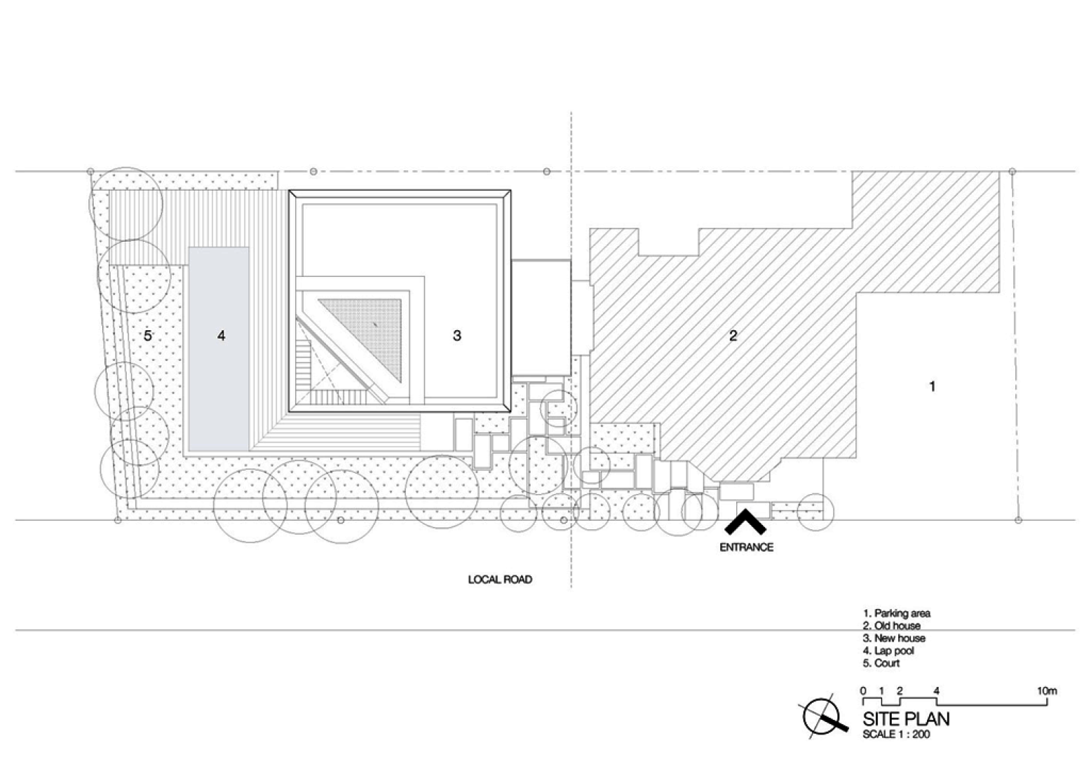 Site plan. Baan Moon by IF. 