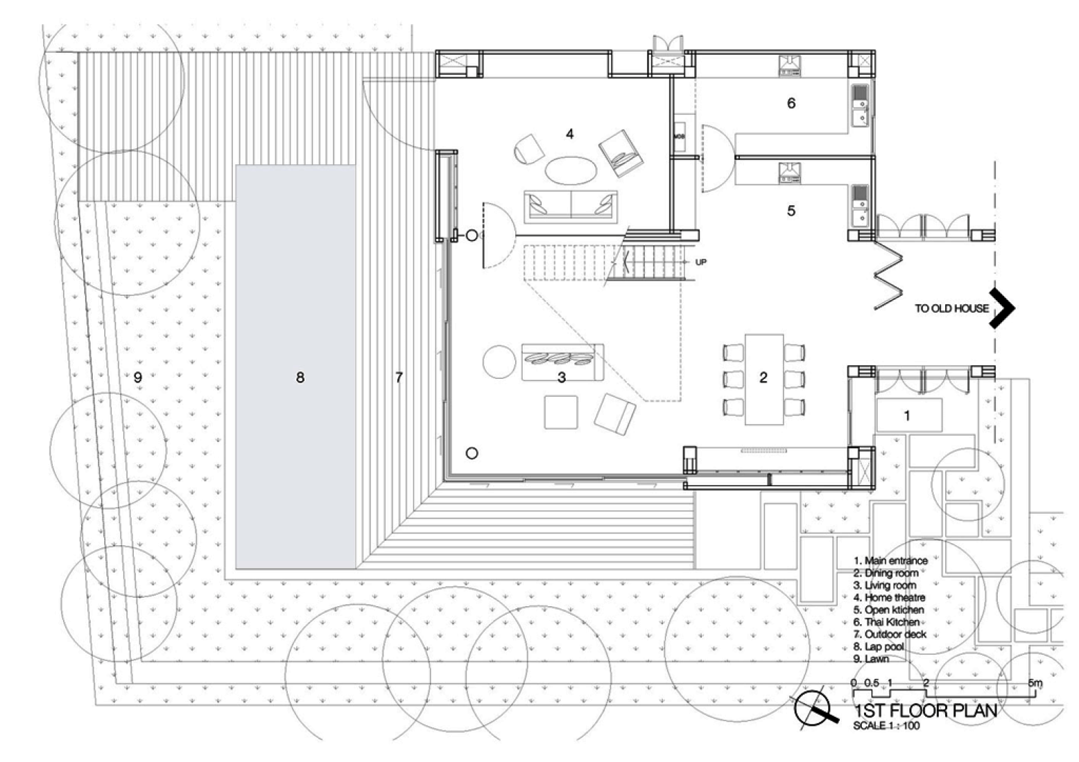 First floor plan. Baan Moon by IF.
