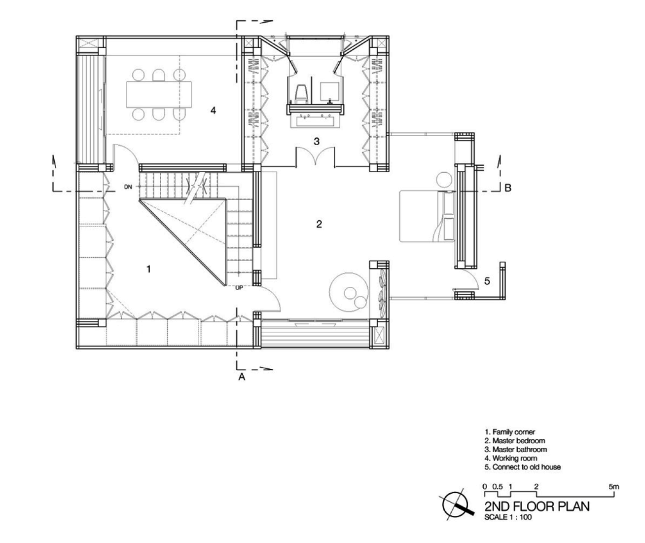 Second floor plan. Baan Moon by IF.