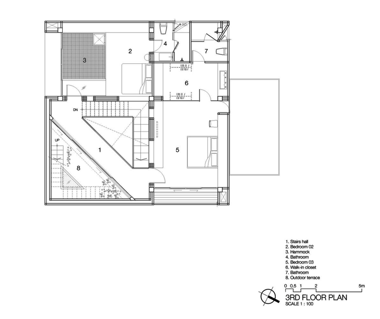 Third floor plan. Baan Moon by IF.