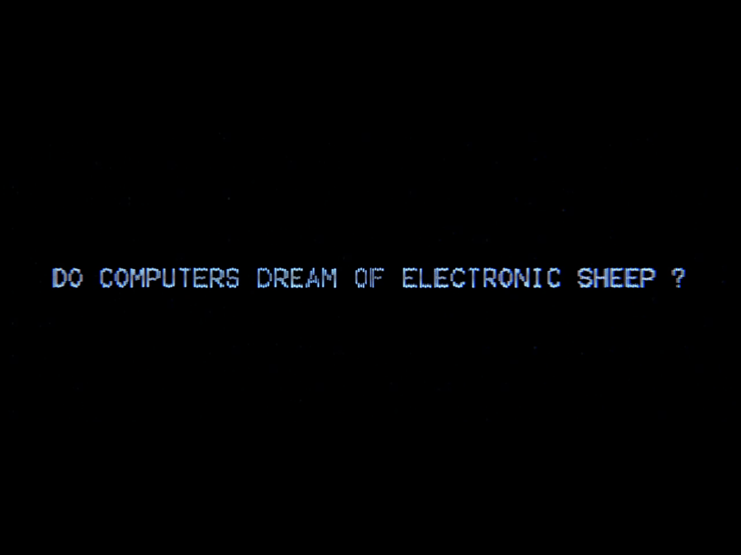 Video screenshot. Do Computers Dream of Electronic Sheep? by Benjamin Bardou.