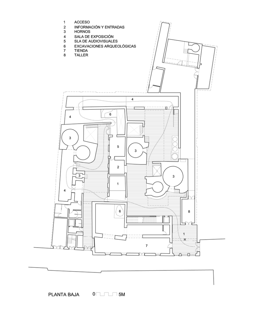 Planta baja. Centro Cerámico de Triana por AF6 Arquitectos. Imagen © cortesía de AF6 Arquitectos.