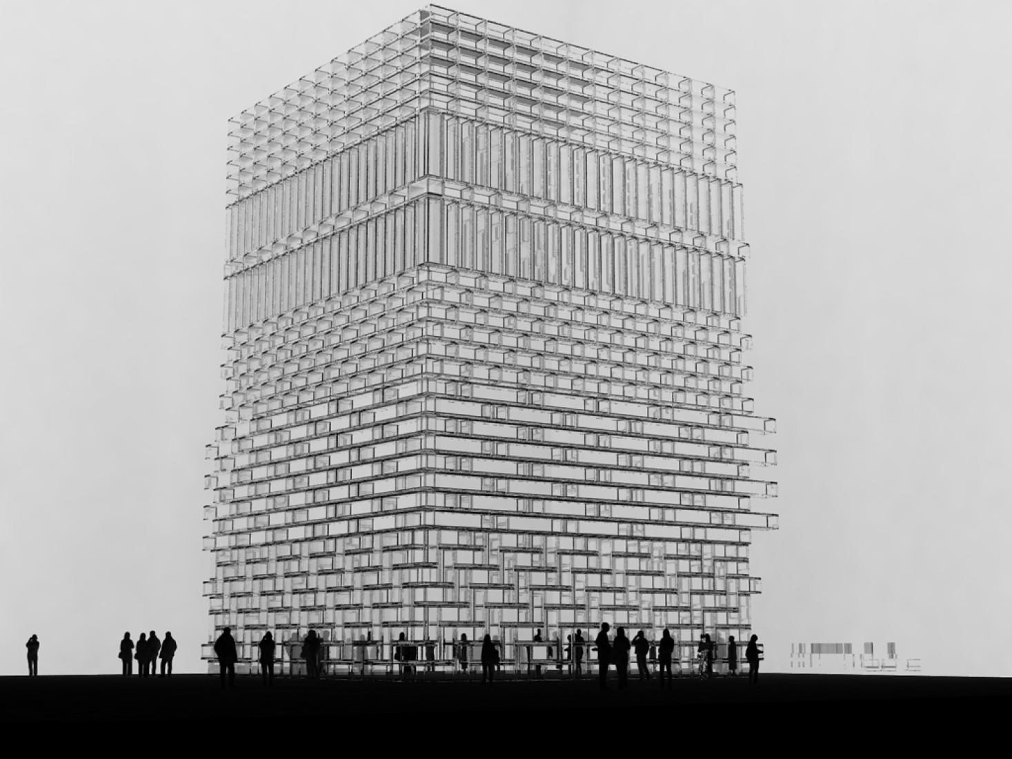 Flexibilidad de la unidad: Potencial de la fachada. Copyright y cortesía de OMA.