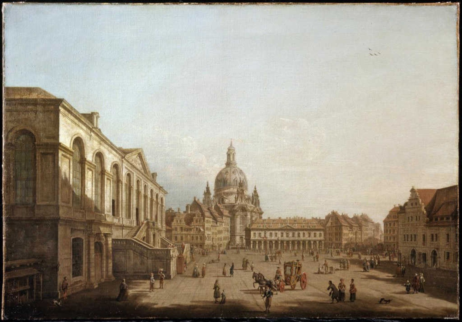 11 Dresda il mercato nuovo dallo Judenhof. Archives of Landscape Paintings, Pietro Bellotti. Another Canaletto. Image courtesy of Ca’ Rezzonico.