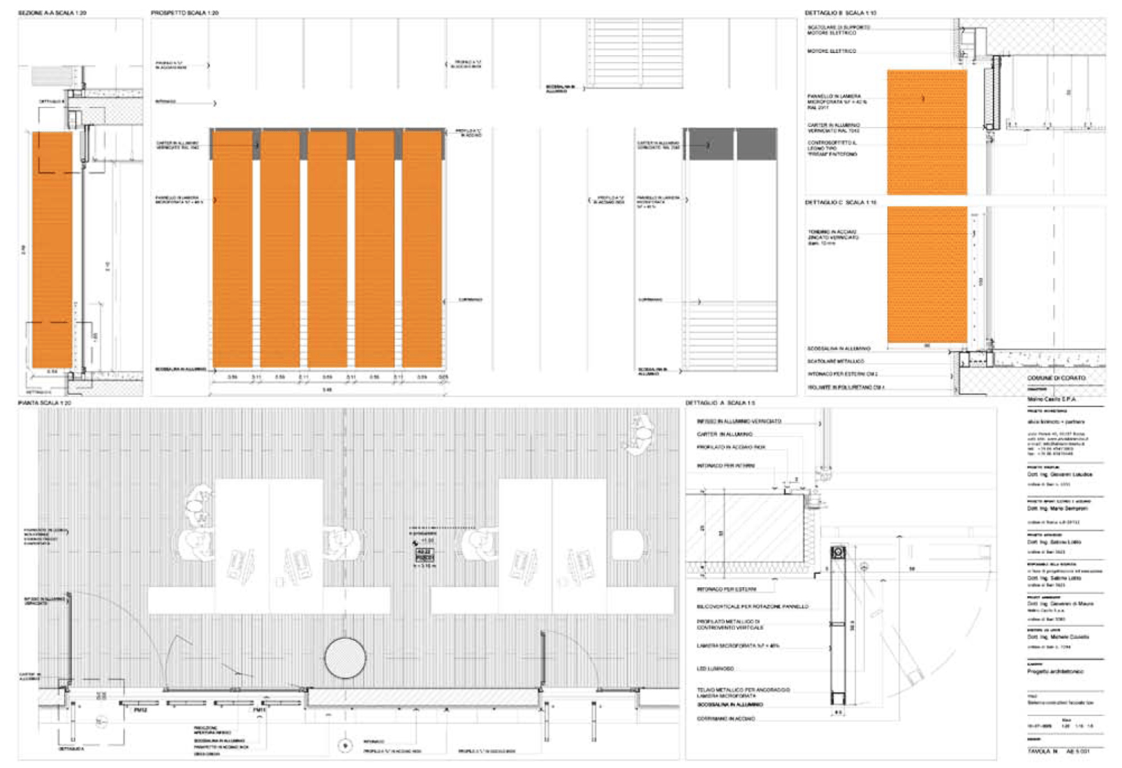 Sistema constructivo de la fachada. Sede del Grupo Casillo por Alvisi Kirimoto + Partners.