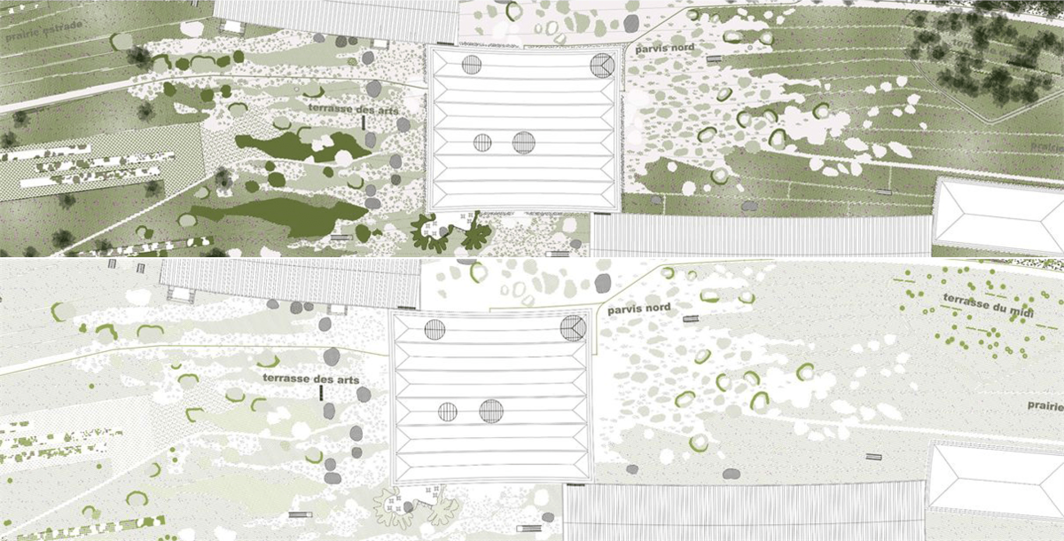 Program landscape plan. SANAA © SANAA / Imrey Culbert / Catherine Mosbach.
