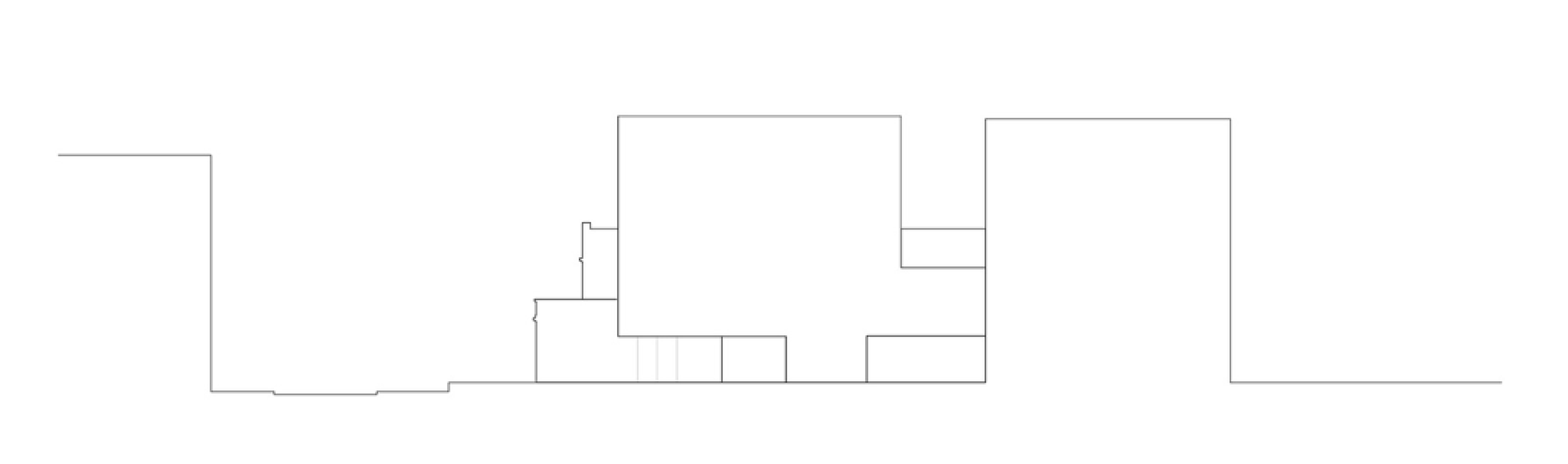 Alzado. Centro Cívico Ferreries por Arquitecturia.