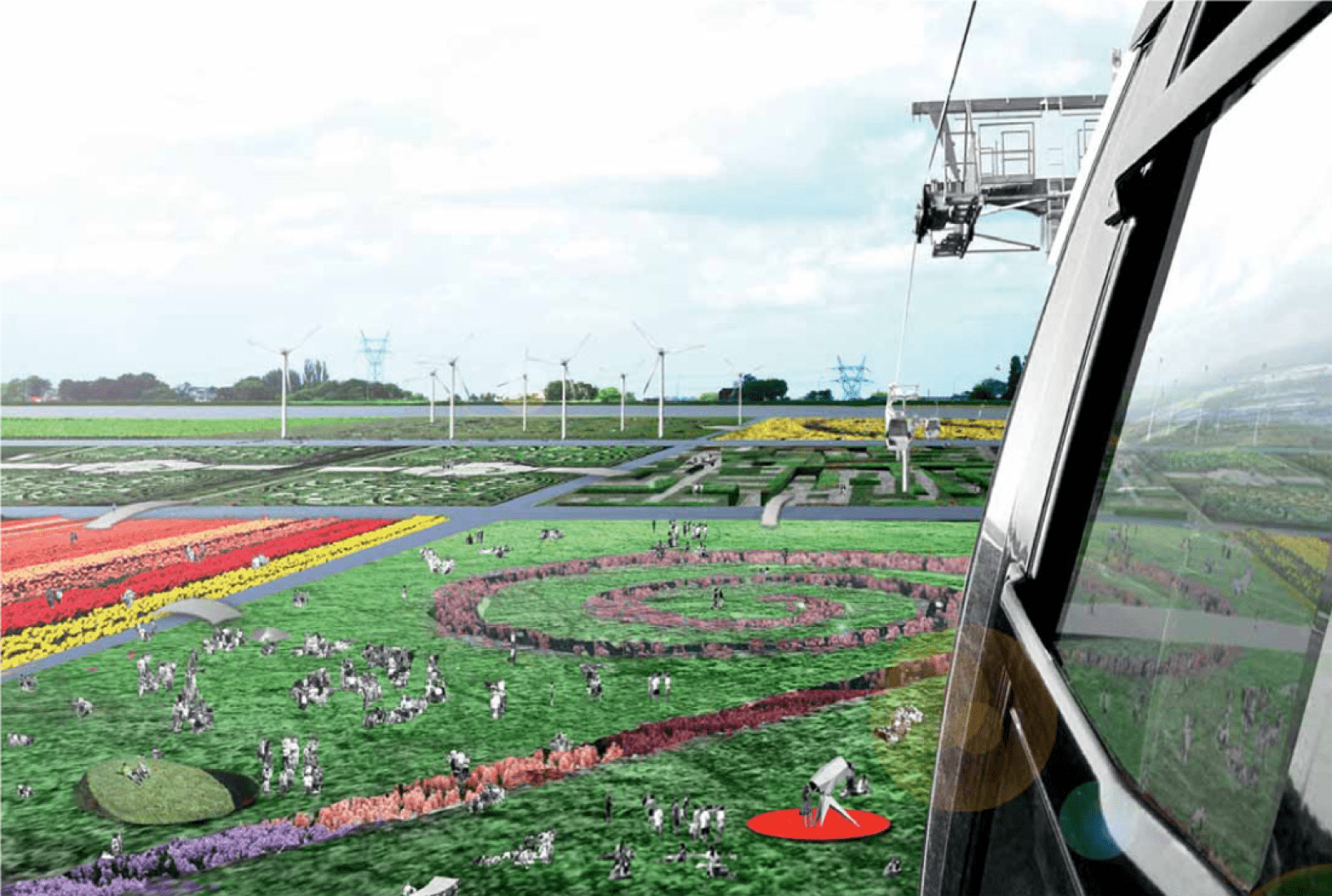 Montaje. World Expo Floriade 2022, por OMA. Cortesía de Floriade2022.