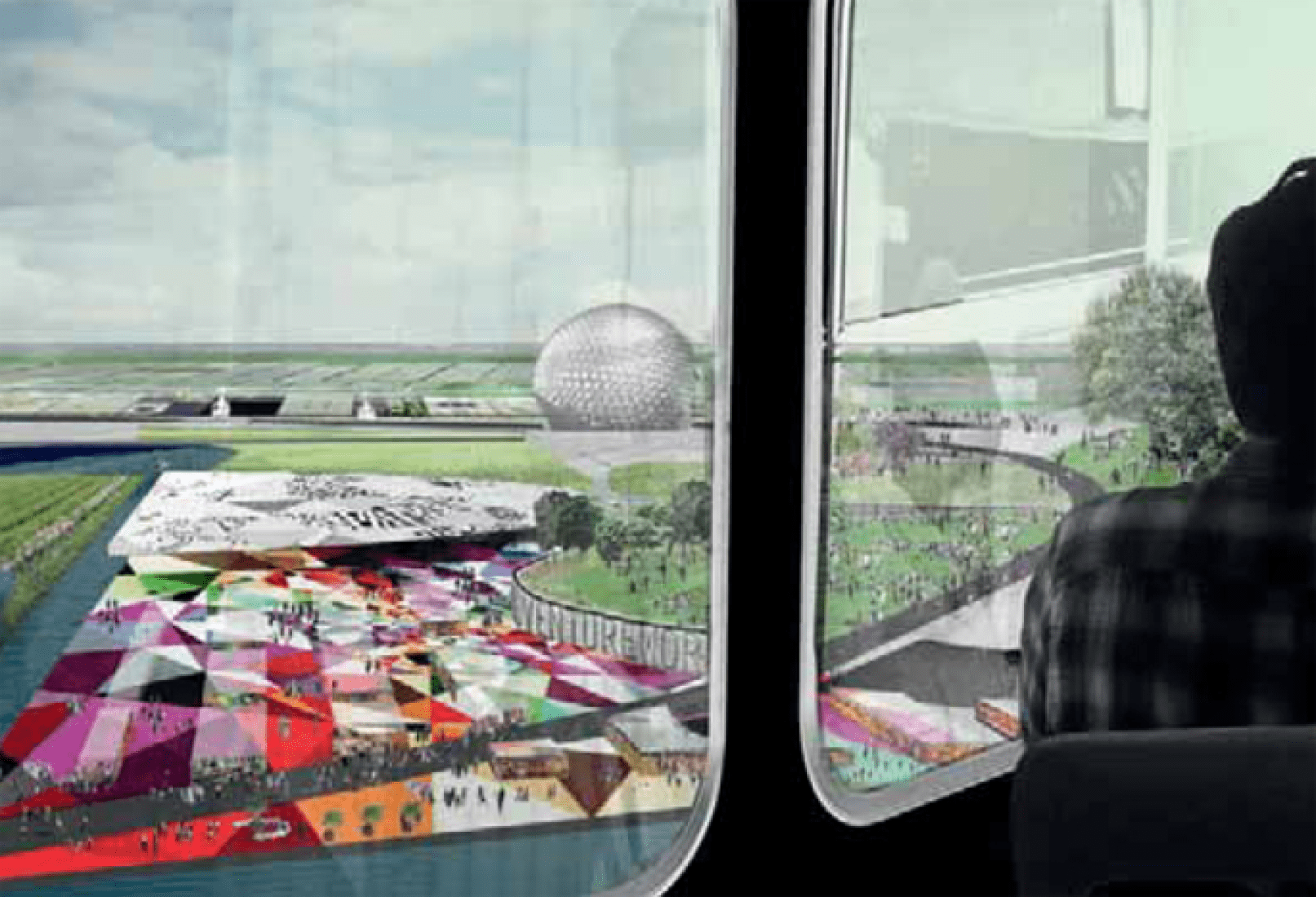Montaje. World Expo Floriade 2022, por OMA. Cortesía de Floriade2022.