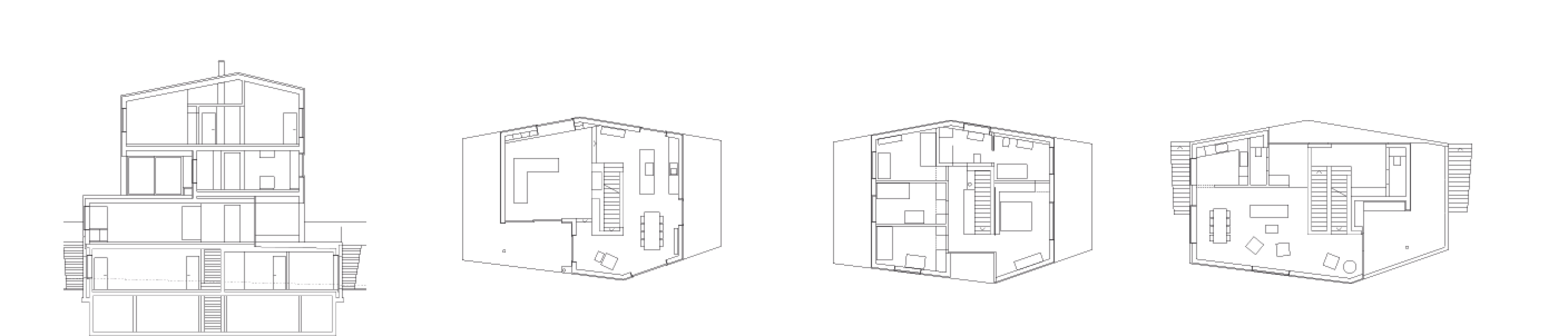  2009-2010.  Zweifamilienhaus Kriens. Switzerland. By Thomas Lussi.