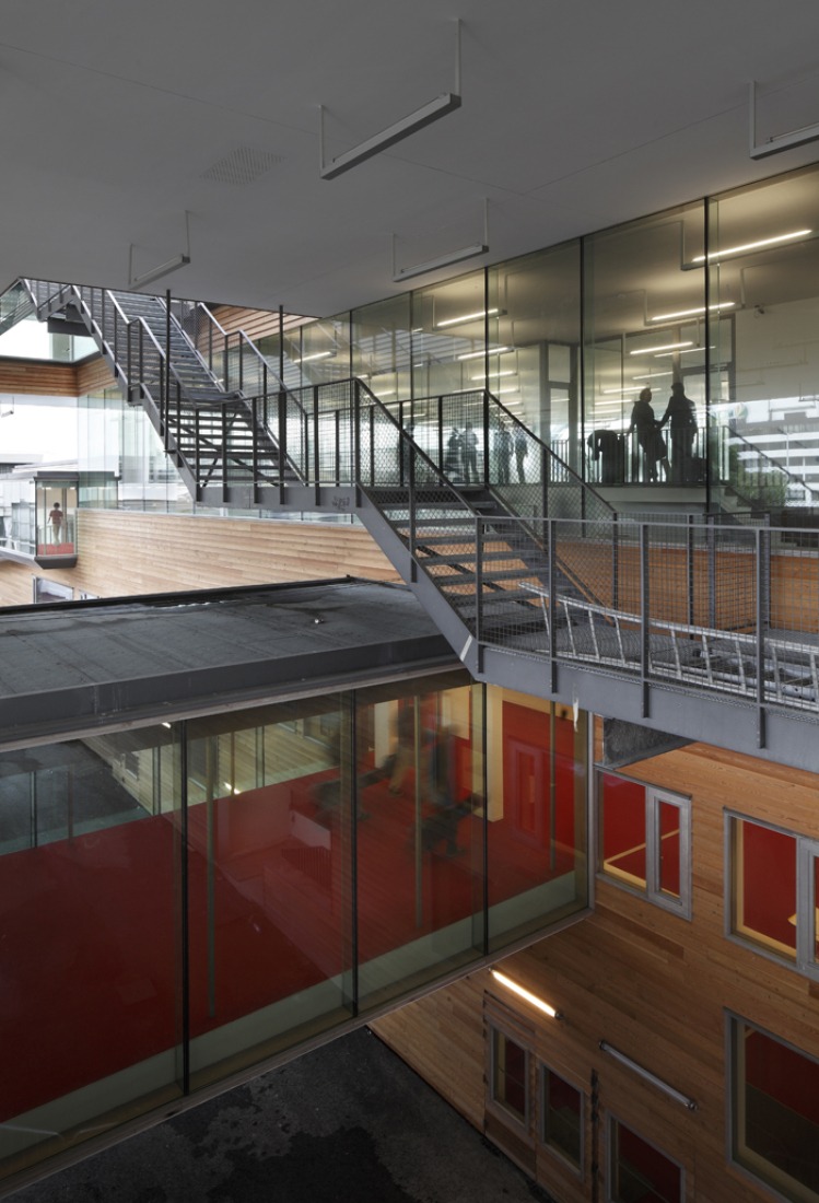 Interior view of deSingel International Arts Campus by Stéphane Beel Architects. Photography © Stijn Bollaert. Courtesy of deSingel.