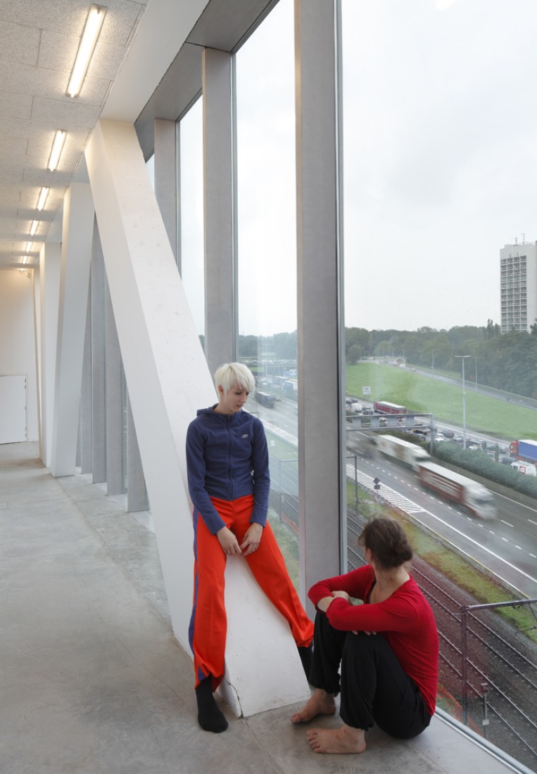 Interior view of deSingel International Arts Campus by Stéphane Beel Architects. Photography © Stijn Bollaert. Courtesy of deSingel.