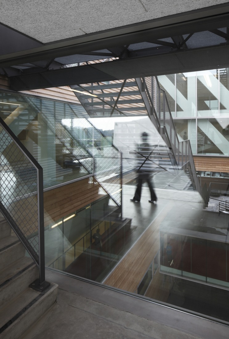 Interior view of deSingel International Arts Campus by Stéphane Beel Architects. Photography © Stijn Bollaert. Courtesy of deSingel.
