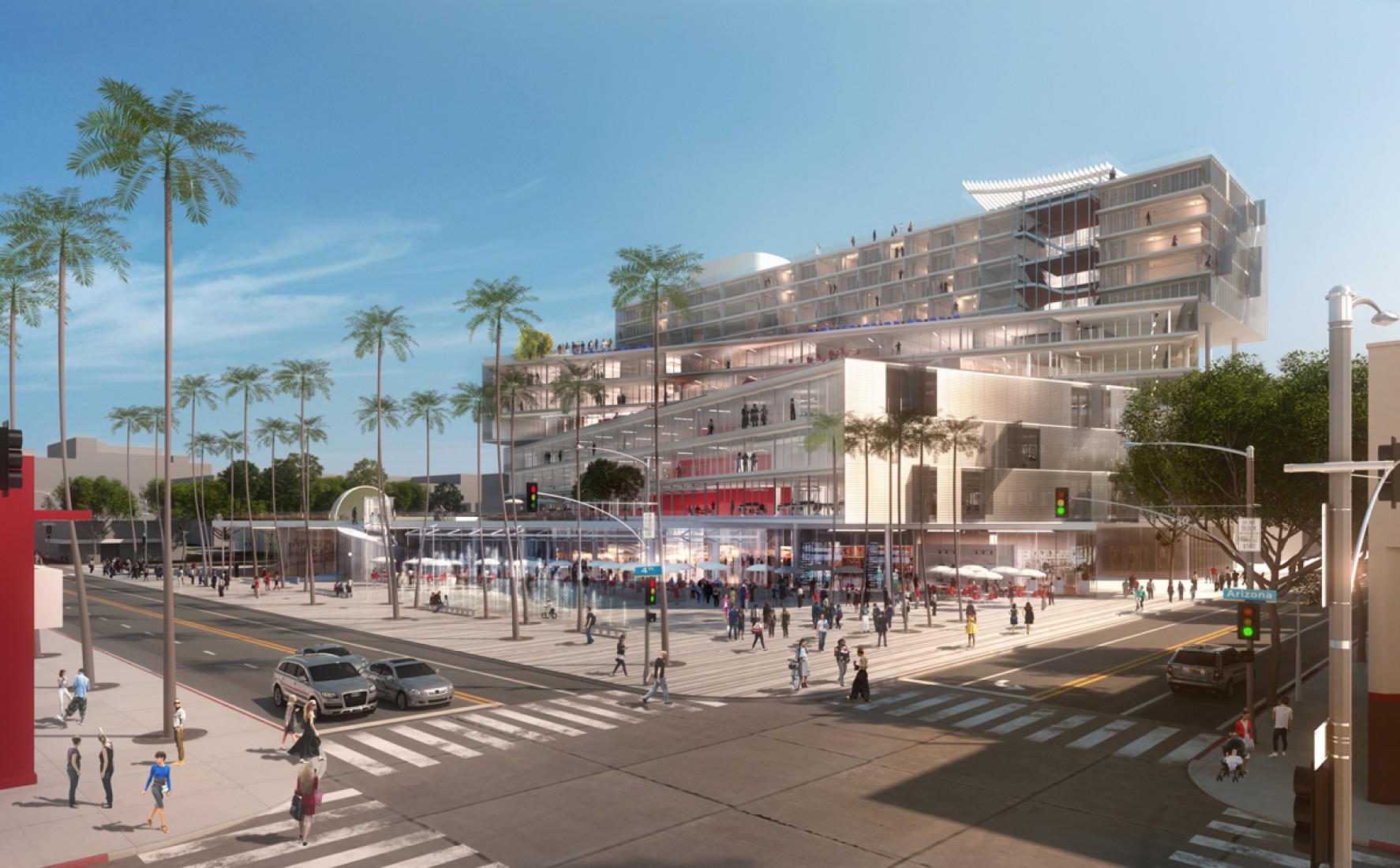 La Plaza de Santa Monica, OMA en Santa Mónica. Imagen © OMA. 