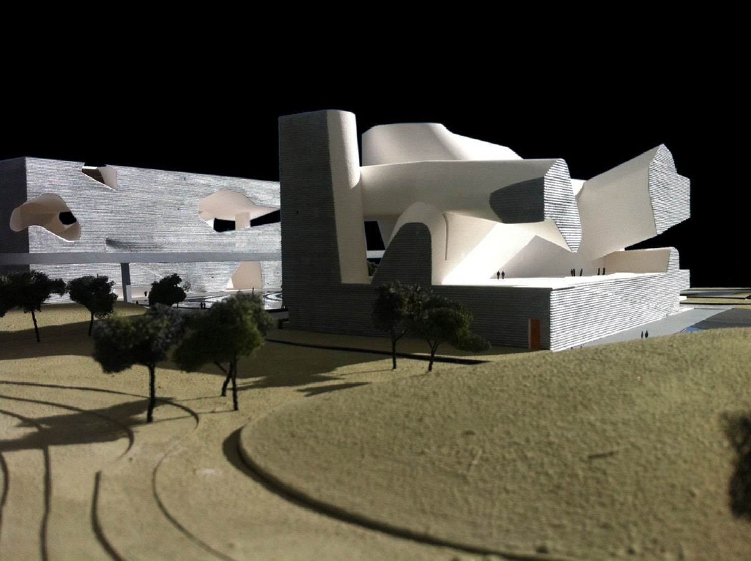 Maqueta. Tianjin Ecociudad Ecología y planificación de Museos diseñados por Steven Holl Architects.