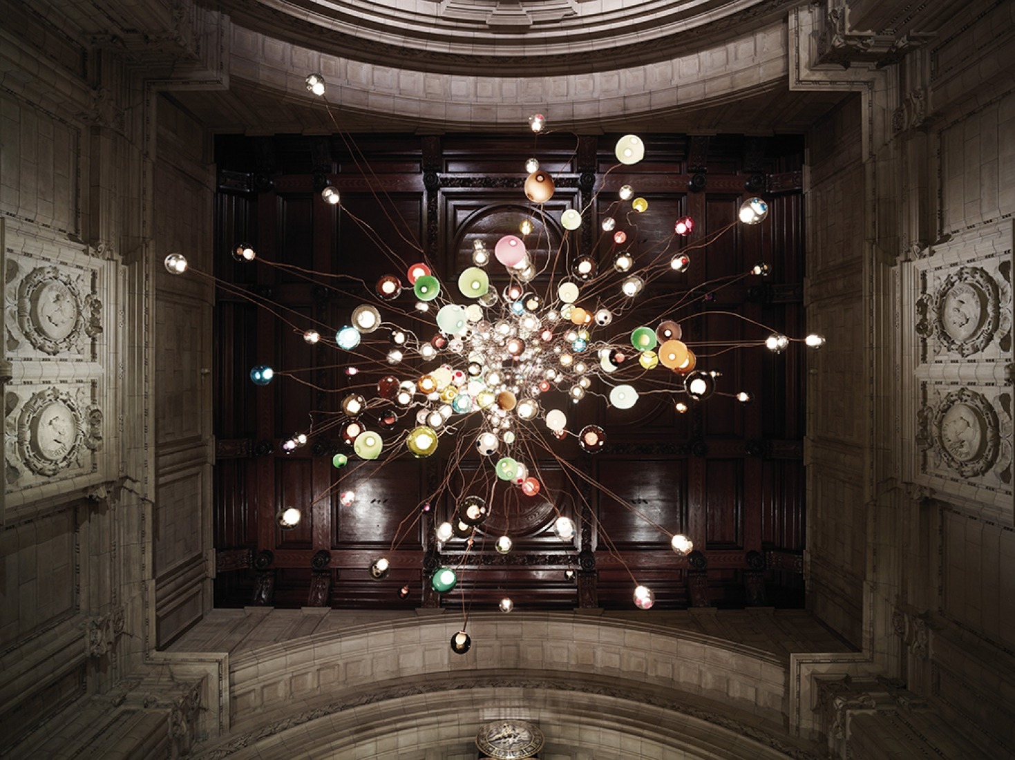 View from below. 23.280, by Omer Arbel. London Design Festival 2013. Courtesy of V&A Museum via Camron.