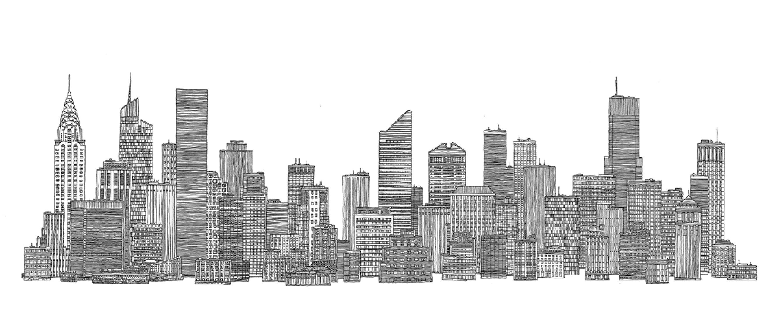 New York. Ilustración © Vasco Mourão.