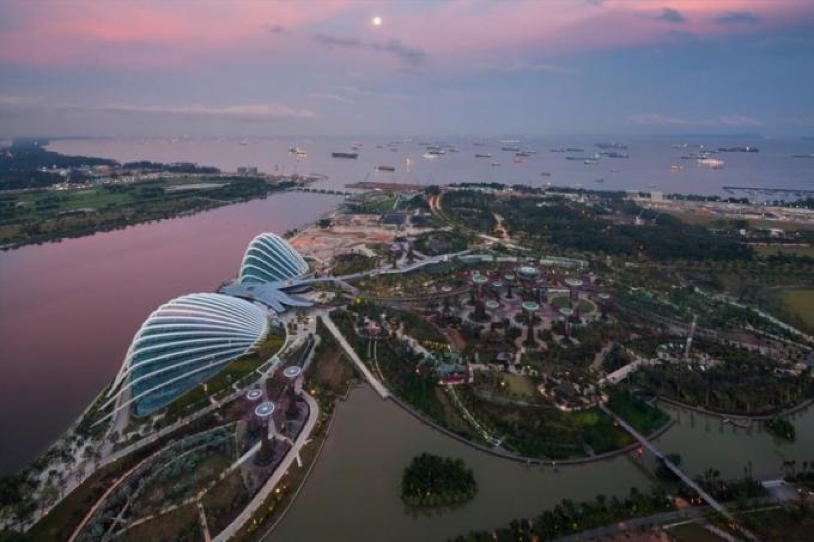 Aerial view Bay South from the Integrated Resort.