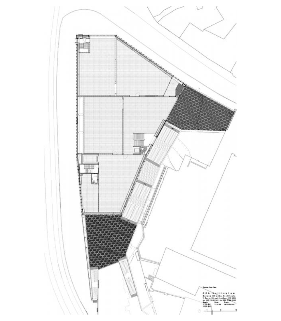 Planta de acceso © Caruso St John Architects.