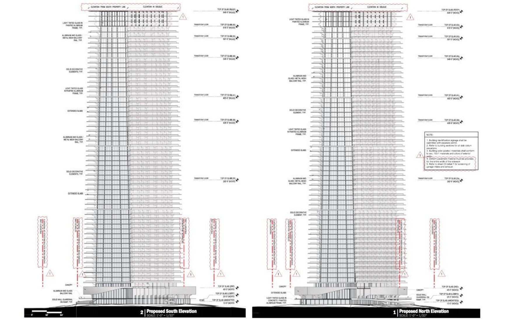 Sections. Jade Signature Tower by Herzog & de Meuron. Image © Jade Signature.