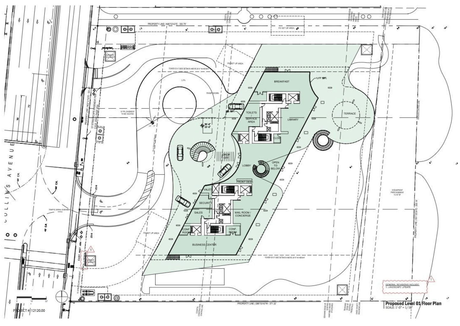 Level 1 Floor plan. Jade Signature Tower by Herzog & de Meuron. Image © Jade Signature.