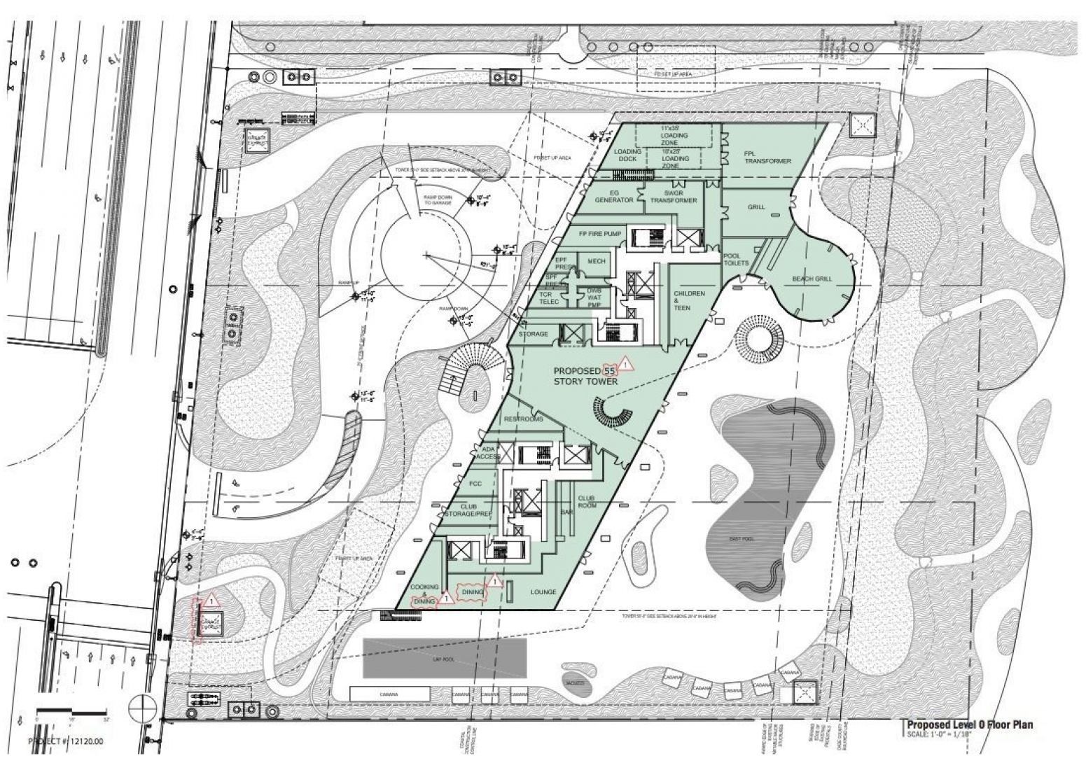 Level 0 Floor plan. Jade Signature Tower by Herzog & de Meuron. Image © Jade Signature.